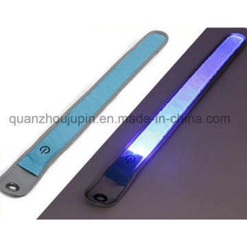 Custom Logo Colorful Outdoor LED Reflective Flashing Bracelet for Promotion